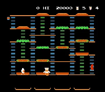 BurgerTime (USA) screen shot game playing